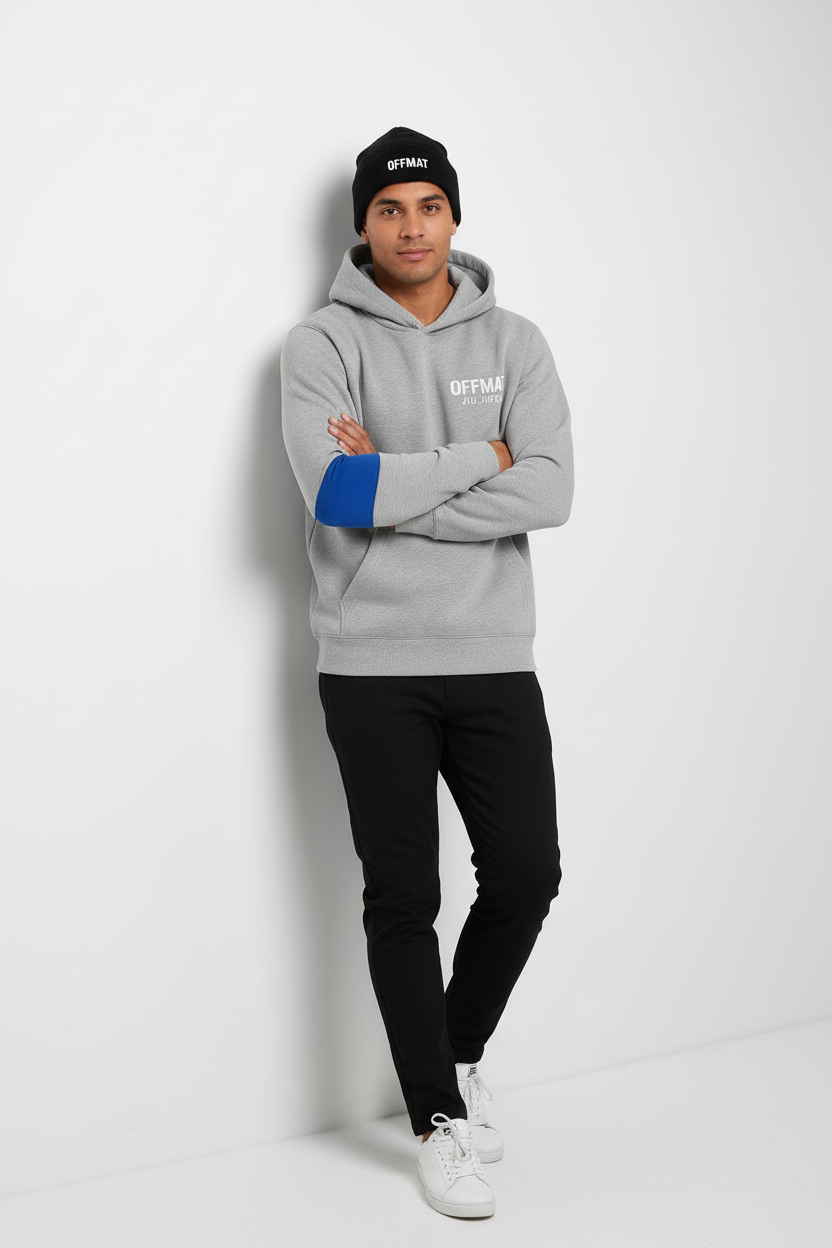 OFFMAT Jiu-Jitsu Ranked Sleeve Heavy Hoodie - All Belt Ranks