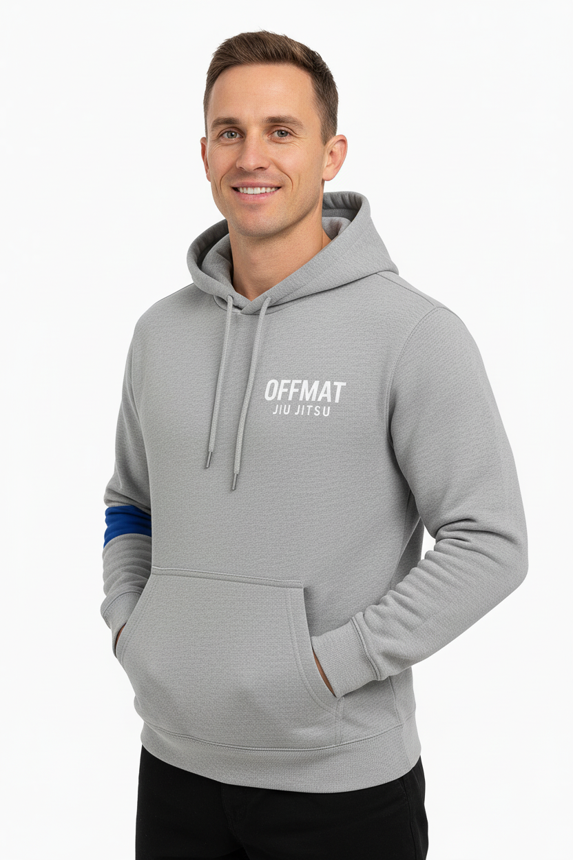 OFFMAT Jiu-Jitsu Ranked Sleeve Heavy Hoodie - All Belt Ranks