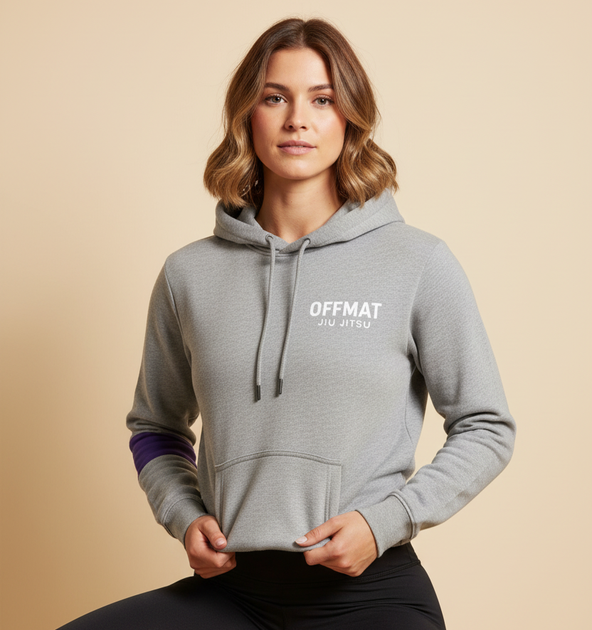 OFFMAT Jiu-Jitsu Ranked Sleeve Heavy Hoodie - All Belt Ranks