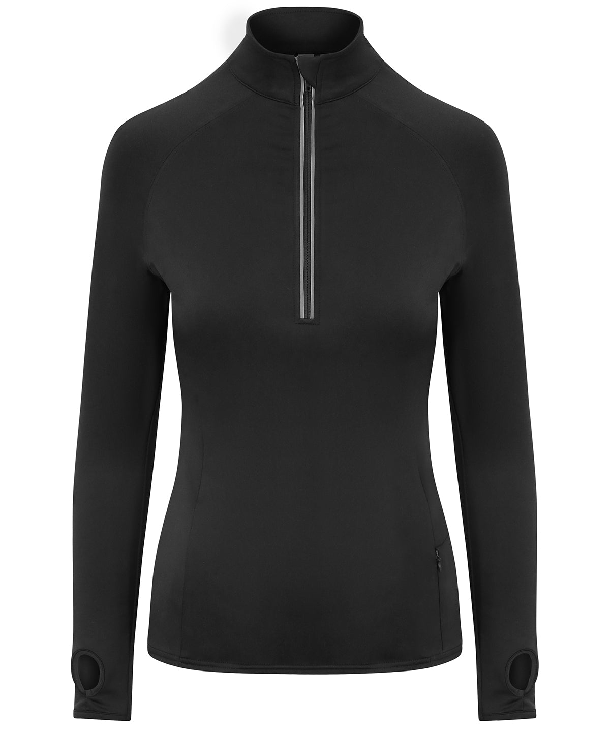 AWDis Just Cool Girlie Cool Flex Long Sleeve Half-Zip Top for Active Women