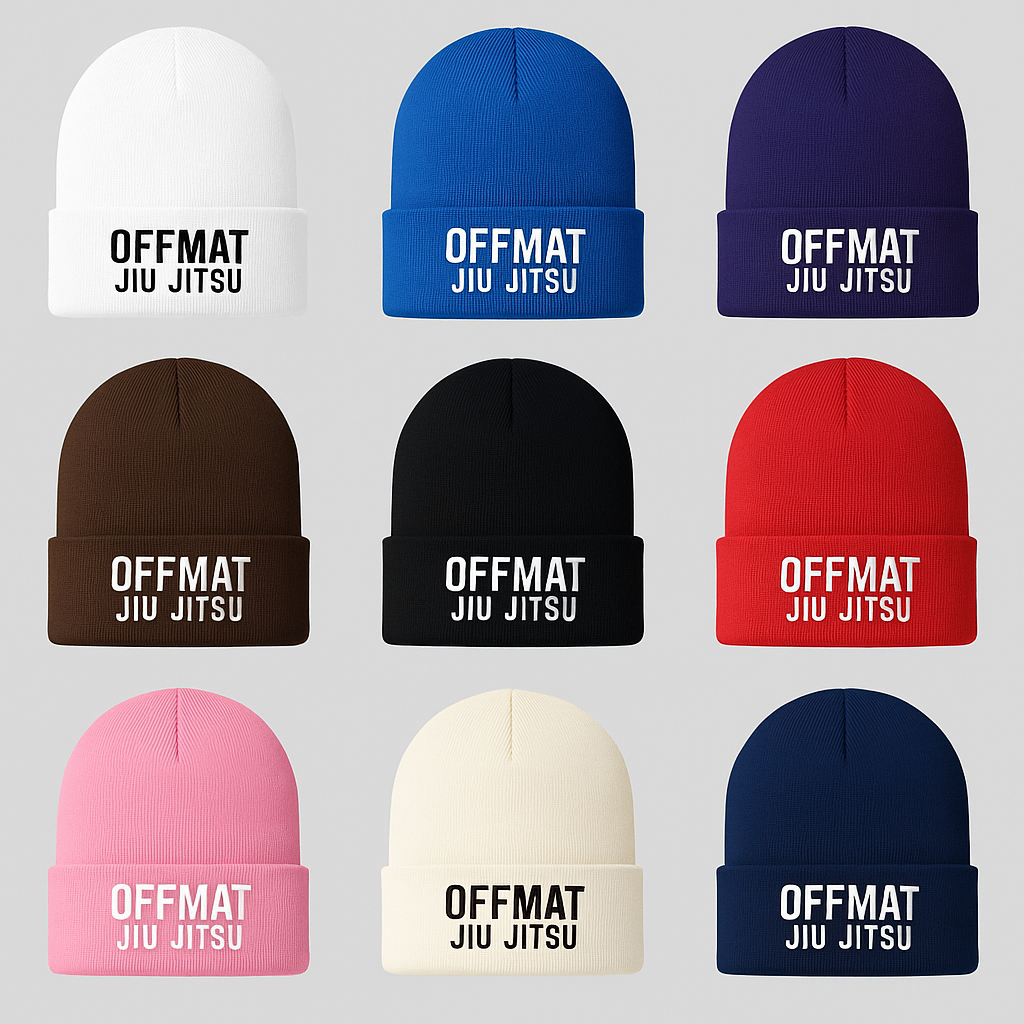 OFFMAT Jiu Jitsu Adult Cuffed Beanie's